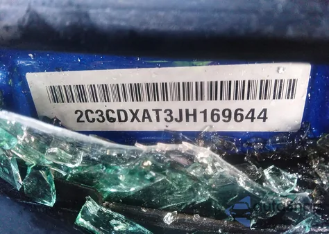 2018 Dodge Charger Police Rwd z USA, uszkodzony, nr VIN 2C3CDXAT3JH169644